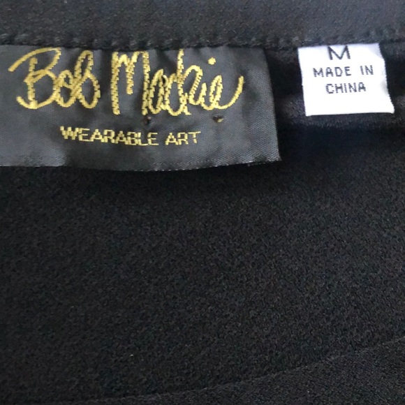 Bob Mackie Wearable Art Black & Green Sequin Top M - Picture 6 of 8